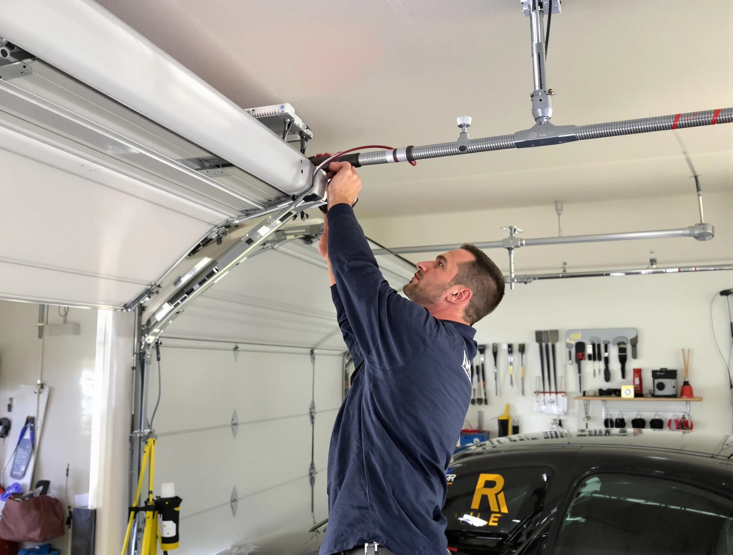 Orangetown Garage Door Repair technician performing garage door cable repair in Orangetown