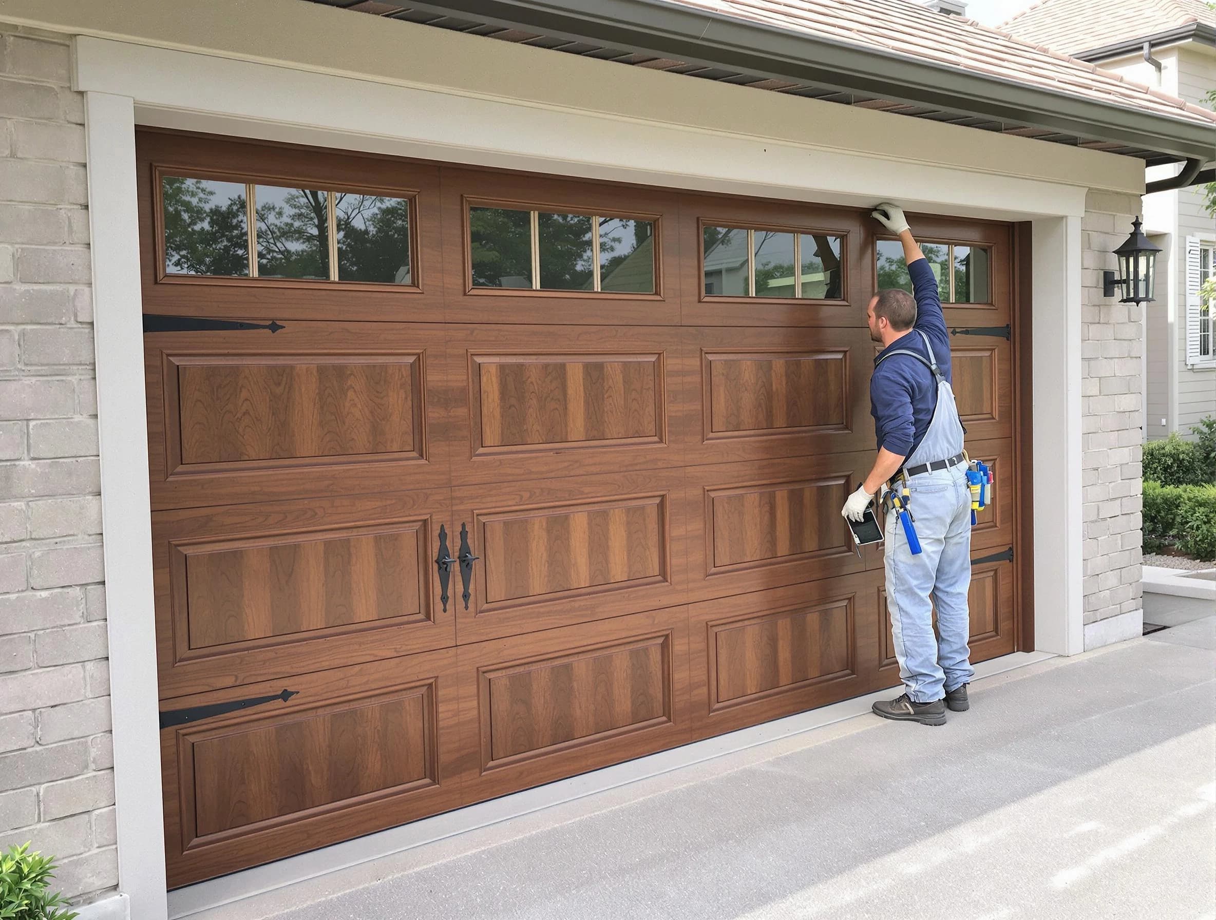 Custom garage door showcase by Orangetown Garage Door Repair in Orangetown