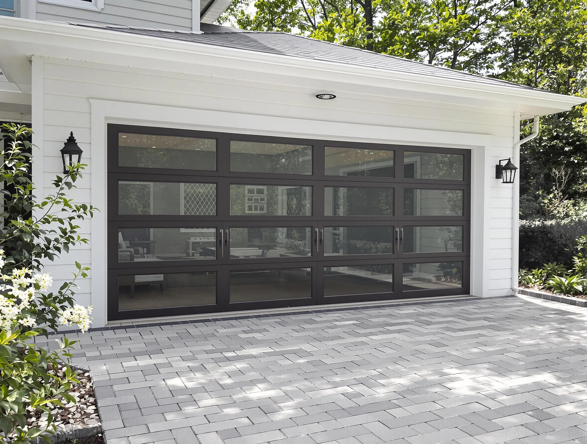 Orangetown Garage Door Repair design specialist presenting custom garage door options to Orangetown homeowner