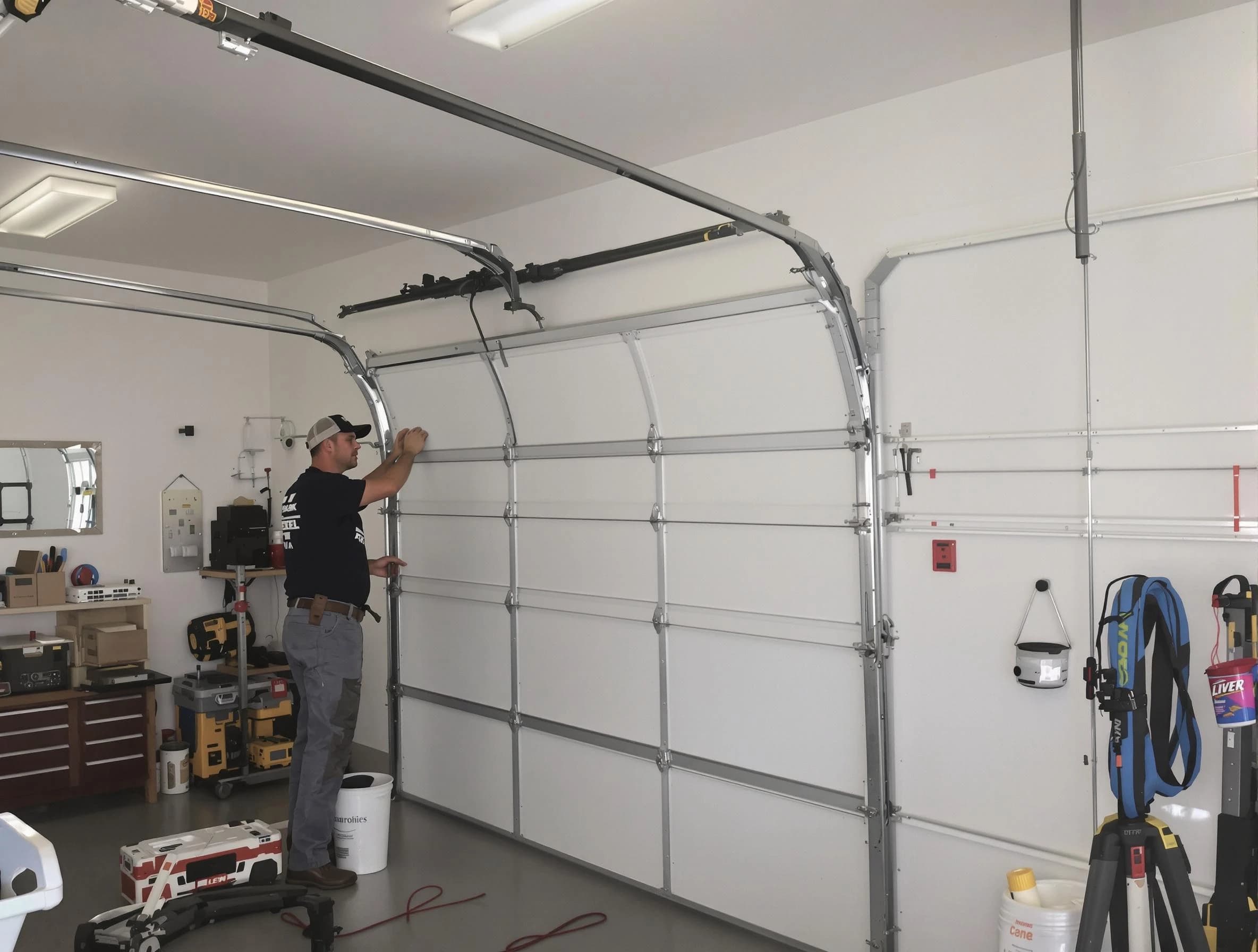 Orangetown Garage Door Repair team installing new garage door in Orangetown