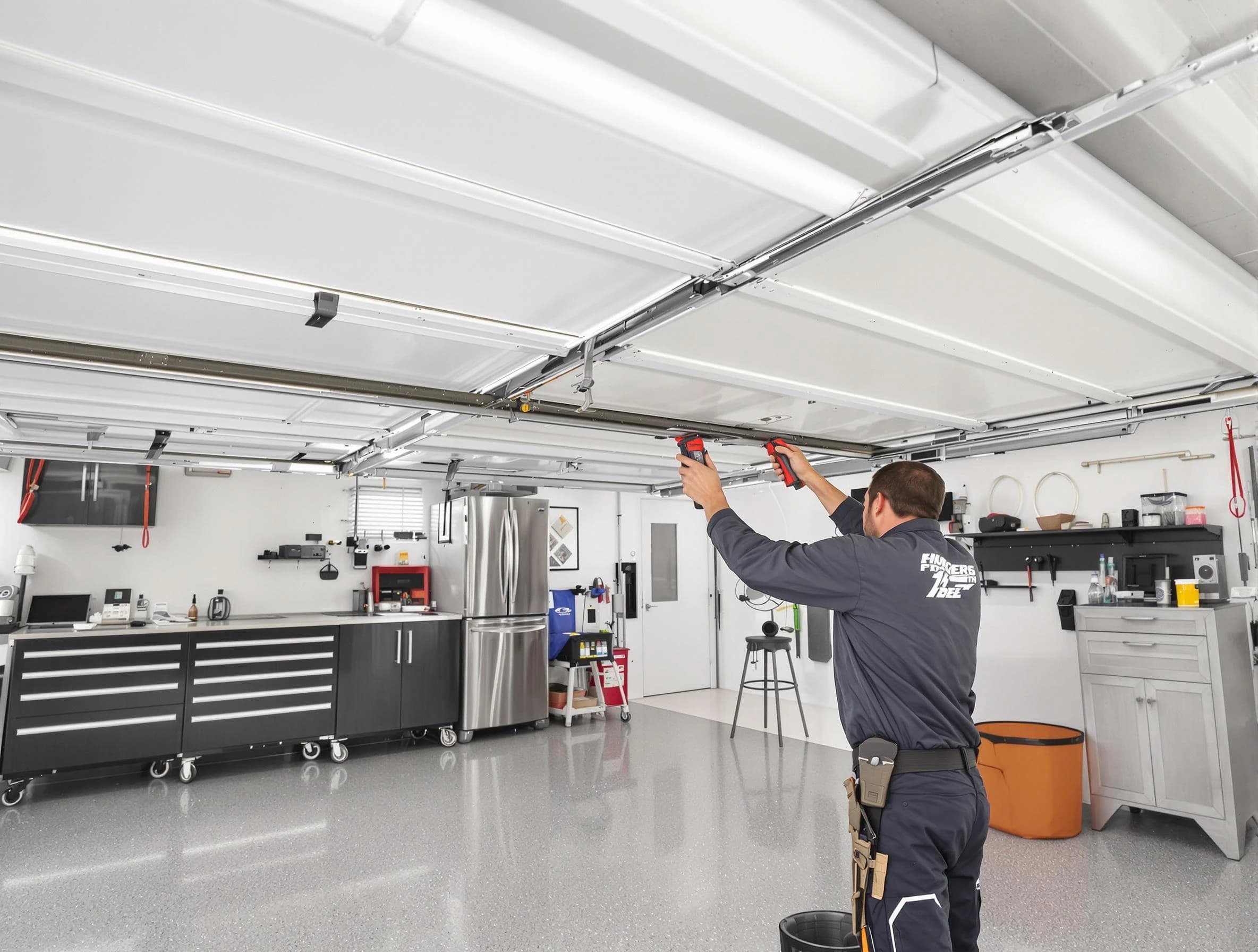 Overhead garage door repair service by Orangetown Garage Door Repair in Orangetown