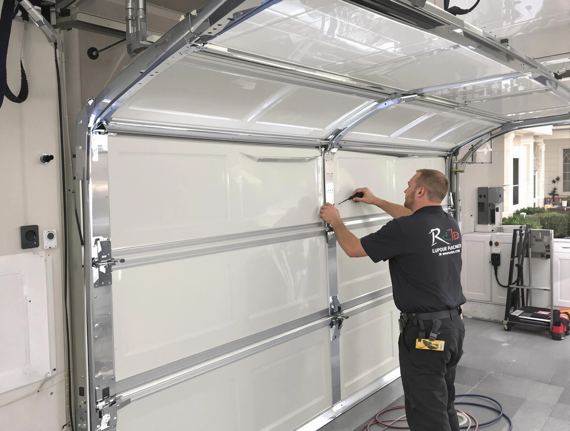 Orangetown Garage Door Repair professional performing panel repair in Orangetown