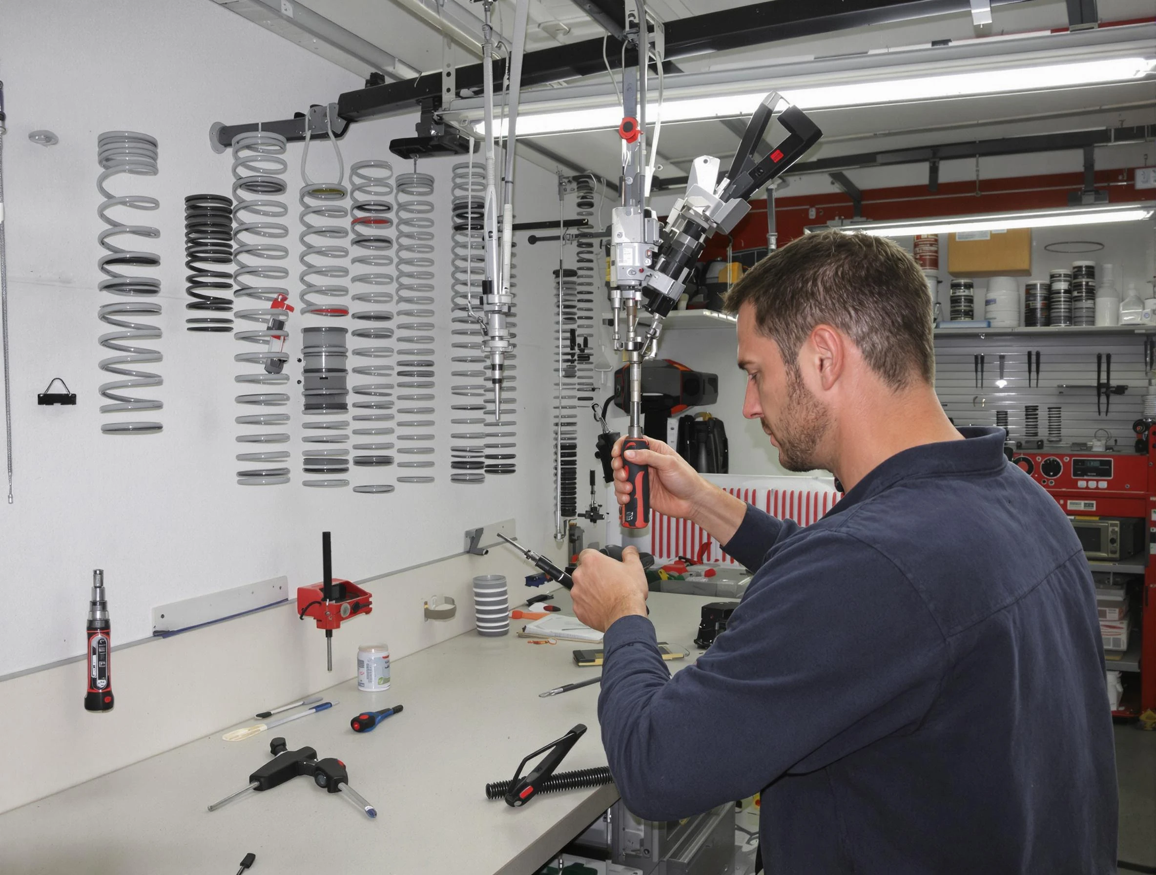 Orangetown Garage Door Repair safety certified technician performing precision spring replacement in Orangetown